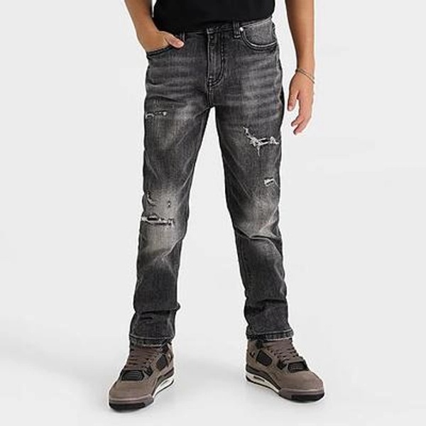 Supply & Demand Boys Big Kids Harin Denim Jeans in Washed Black Size: Small