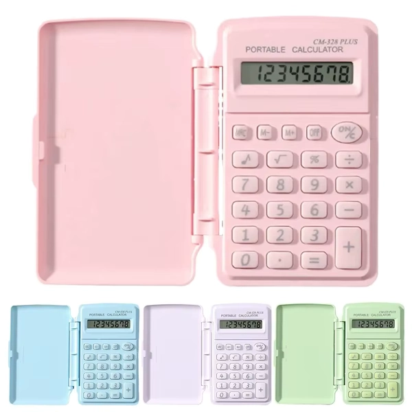 Mini Scientific Calculator LCD Screen Lightweight Portable Notepad Primary CPA Accounting Student School Stationery Calculator