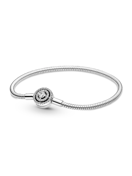 Pandora Moments Halo Snake Chain Bracelet