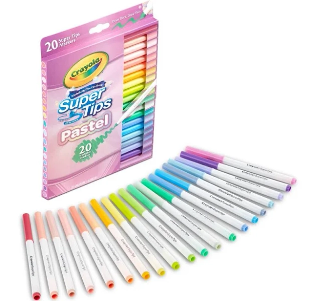 Crayola Pastel Supertip Markers