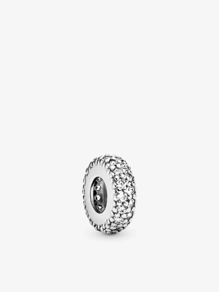 Clear Sparkle Spacer Charm