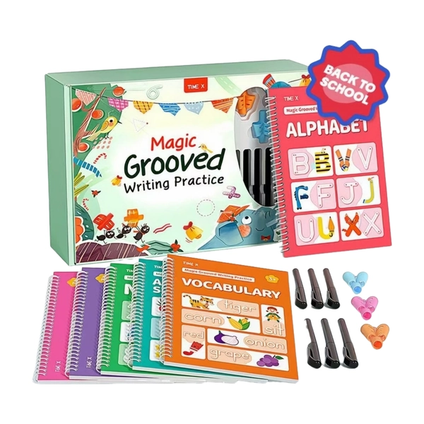 Explorer Motor Magic Workbooks, Reusable Magic Grooved Writing Practice, for Ages 3-8, Include 6 Books, 6 Pens and 3 Silicone Pen Grips - Walmart.com