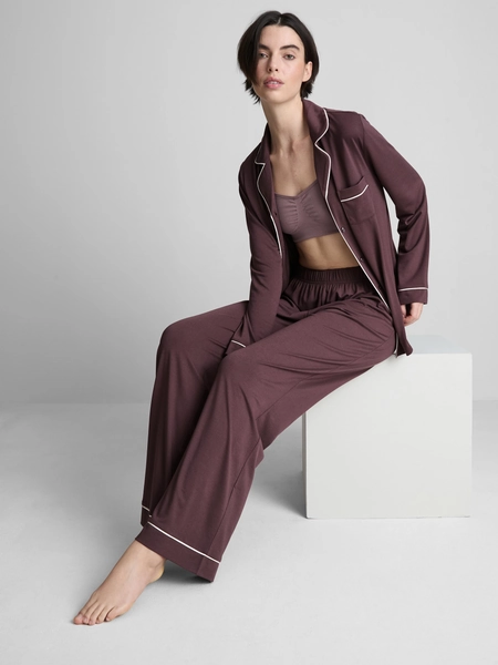 Piped Jersey Boyfriend Pyjamas