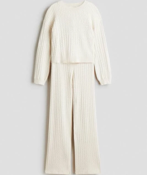 H&M Girls Cable-Knit Set