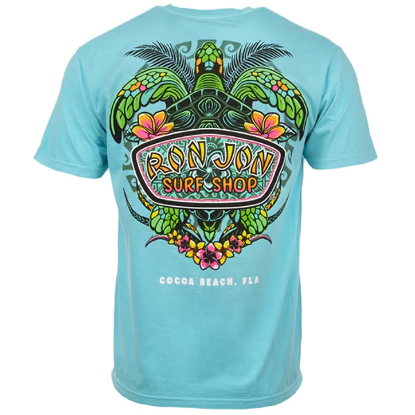 Ron Jon Cocoa Beach FL Neon Turtle Tee