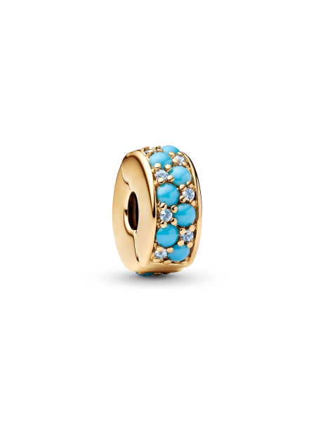 Aqua Blue Clip Charm