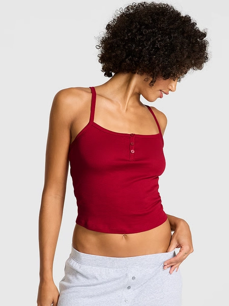 Cotton Henley Cami