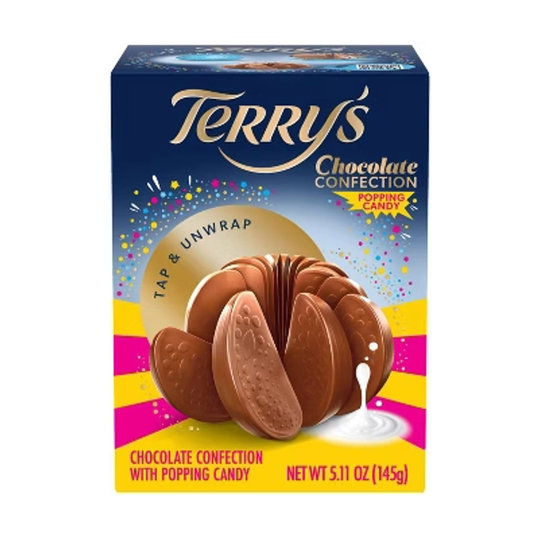 Terry's Christmas Popping Candy Chocolate - Orange - 5.11oz