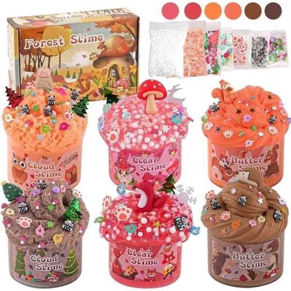6 Pack Slimes Pink Slime Kids Cloud Slime kit for Girls and Boys Ages 8-12 Toys for Kids Slime Set Party kit Goodie Bag Stuffers 4-10 Year Old Girl