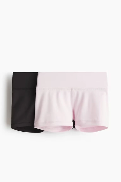 2-Pack Short Sports Bike Shorts with DryMove™ - Pink/black
