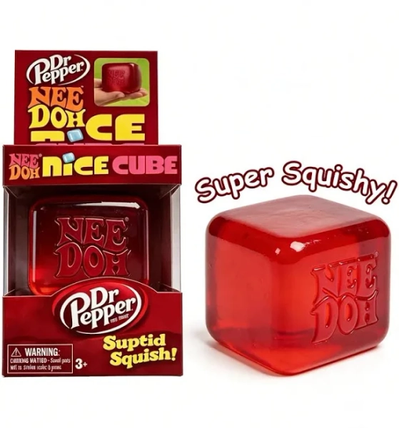 Nee Doh Surprise Box Squishy Toys - 6 Styles Soft Squeeze Fidget Toys for Stress Relief, Party