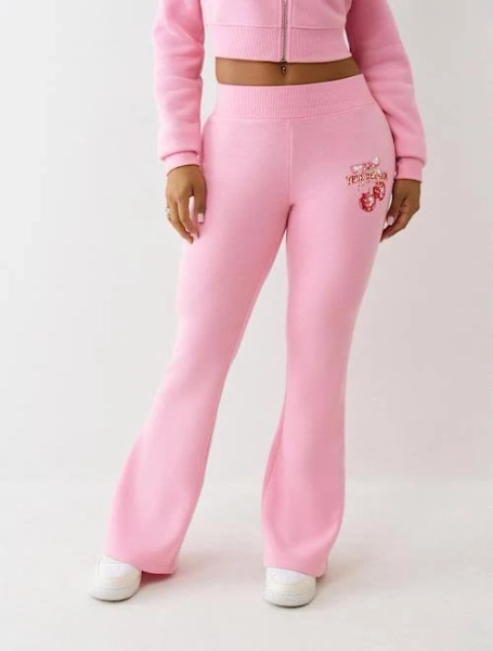 True Religion Women's Cherry Bootcut Sweatpants