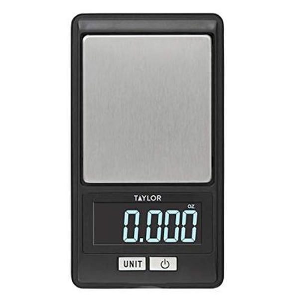 Taylor High-Precision Digital Portioning Scale with Cover, 16OZ/500G, Black
