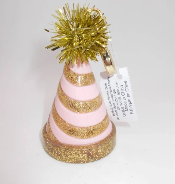 Bath & Body Works Party Birthday Hat Pocket Bac Sanitizer Holder