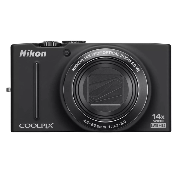 Nikon COOLPIX S8200 16.1MP 14x Optical Zoom Compact Digital Camera Full HD Black