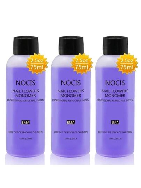 Acrylic Liquid Monomer - 2.5oz Acrylic Professional Liquid Monomer Set Liquid Nail System Kit For Acrylic Nails Extension Christmas Gift For Girls