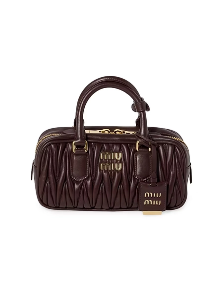 Arcadie Matelassé Nappa Leather Top Handle Bag