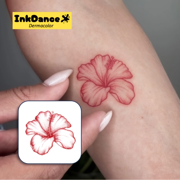 Tatuajes Temporales de Flores Resistentes al Hielo, Hibisco y Magnolia. Impermeables y de Larga Duración, estos Lindos Diseños Florales son Arte Corporal Realista que se Pueden Aplicar y Quitar Fácilmente.