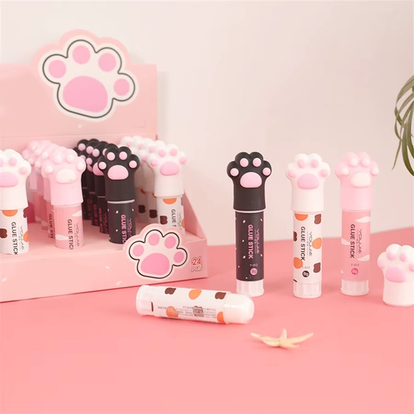 Kawaii DIY Cat Claw Solid Glue Stick Strong Adhesive Pen Shape Glue Stick for Student High Viscosity Cute Stationery Office Supp - AliExpress 21
