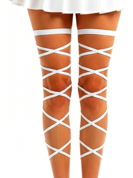 Elastic Leg Wraps, Adjustable Thigh Garter Straps, Plus Size Leg Bands For Sports, Music Festivals & Outdoor Activities