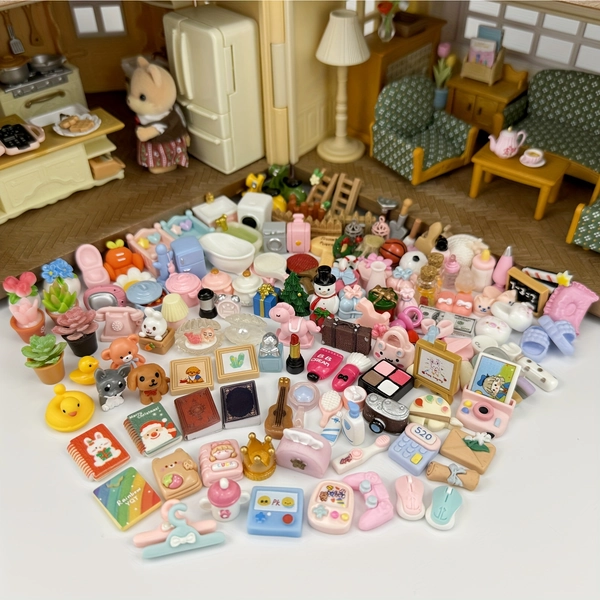 10pcs/20pcs/30pcs Miniature Daily Necessities Models Dollhouse Accessories Doll Accessories Youngsters Toy