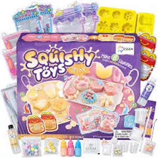 Essen Squishy Toys Diy Craft Kit Fidget Toys with 8 Molds