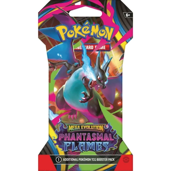 Pokemon Mega Evolution Phantasmal Flames Sleeved Booster Pack