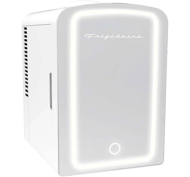 Frigidaire Skincare Cooler with Lighted Mirror Make-Up Door