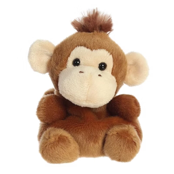 Aurora Mini Boomer Monkey Palm Pals Adorable Stuffed Animal Brown 5"