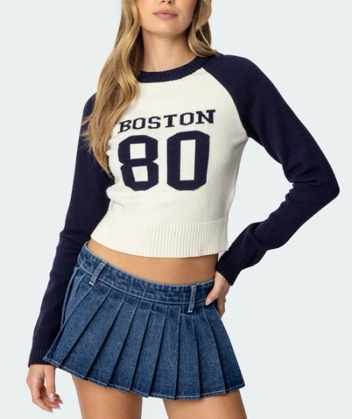 Edikted Women's Boston Babe Raglan Sweater