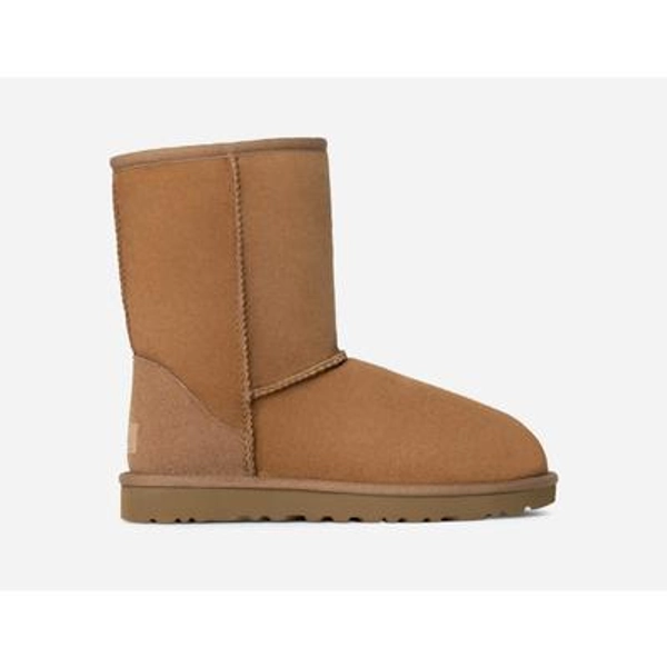 UGG® Women's Classic Short II Sheepskin Classic Boots in Brown/, Size 9