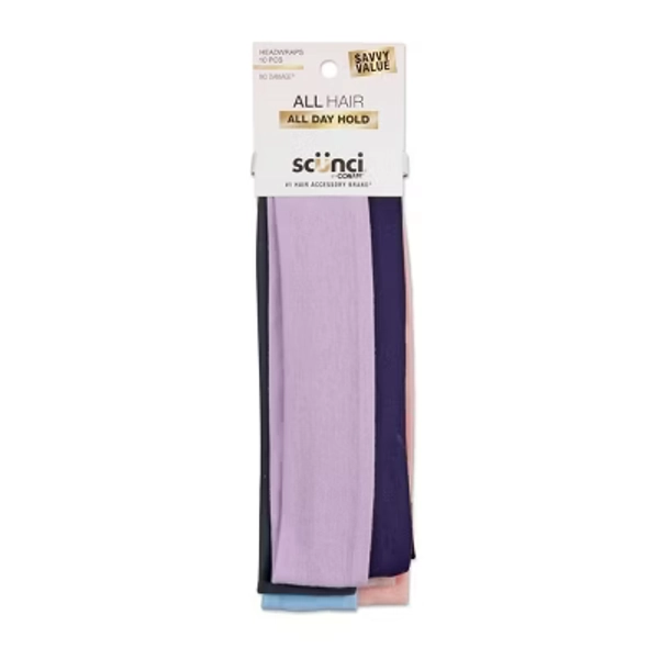 scünci Stretch Polyester Headbands - Pastels - All Hair - 10pcs