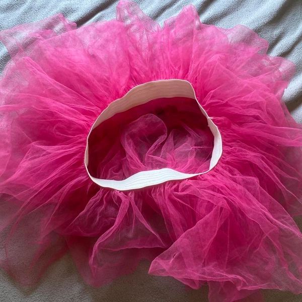 Pink tutu skirt with elastic waistband #tutu #feminine