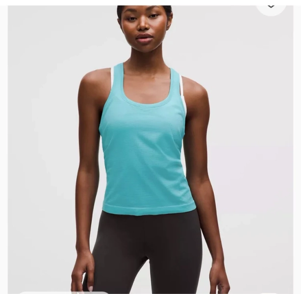 Swiftly Tech Racerback Tank Top 2.0 *Waist Length - Slate/White - 20
