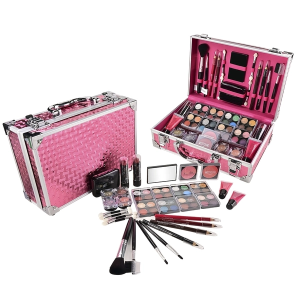 56pcs Professional Makeup Set | Includes Eyeshadows, Lipsticks, Blushes, Lip Glosses, Eyebrow Pencils, Glitter Powder, and Makeup Brushes - Ideal for Beginners, Christmas Stage Makeup, Holiday Gifts, Wedding Makeup