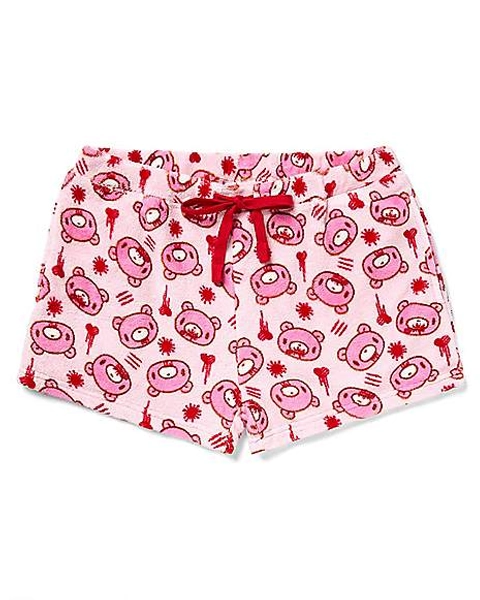 Pink Gloomy Bear Plush Lounge Shorts