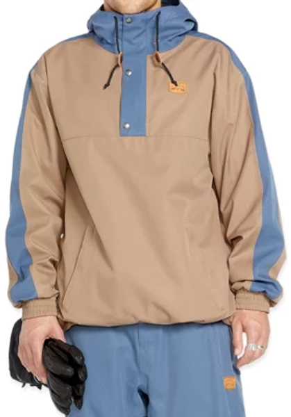 VOLCOM LONGO 20K PULLOVER JACKET CHESTNUT BROWN 2025