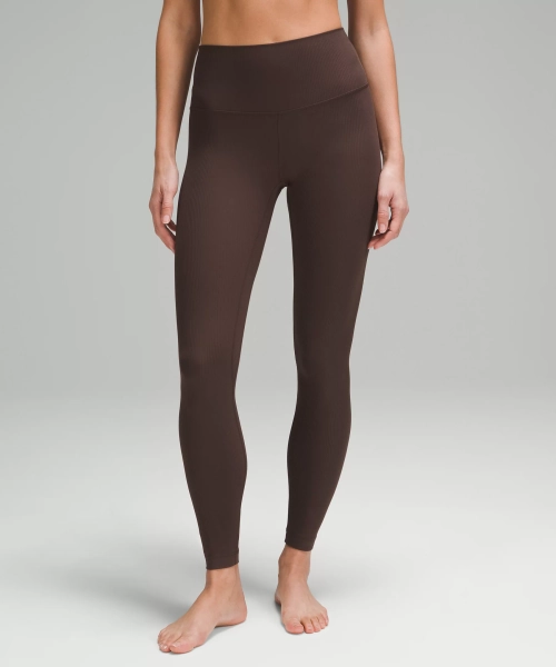 lululemon Align™ High-Rise Ribbed Pant 28" - Espresso - 10