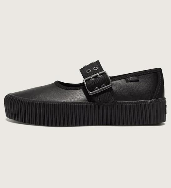 Vans Mary Jane Creeper Shoe Grunge Core Black Leather