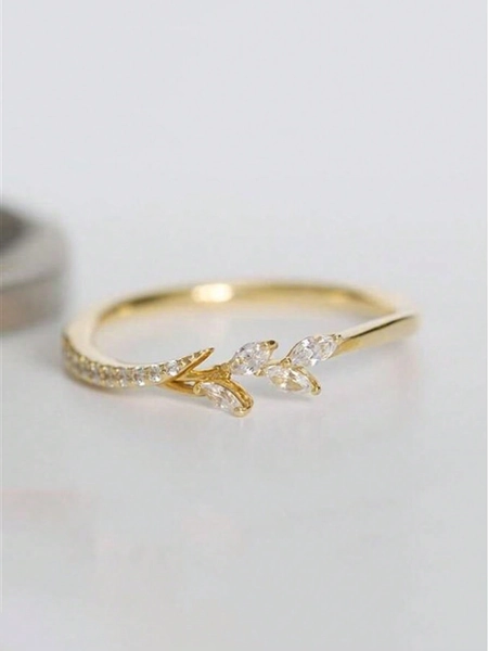 1pc Exquisite Cubic Zirconia Ring, Suitable For Women, Can Be Worn For Weddings, Parties, Engagements, Anniversaries, Valentine's Day Gifts, Gifts For Moms, Mother's Day