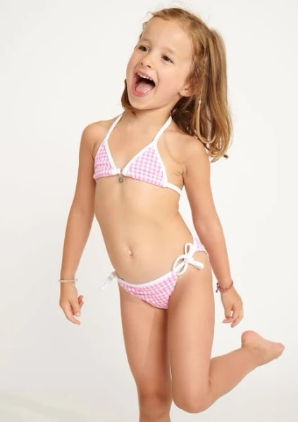 Banana Moon M Topone Retro Gingham Swimsuit Set
