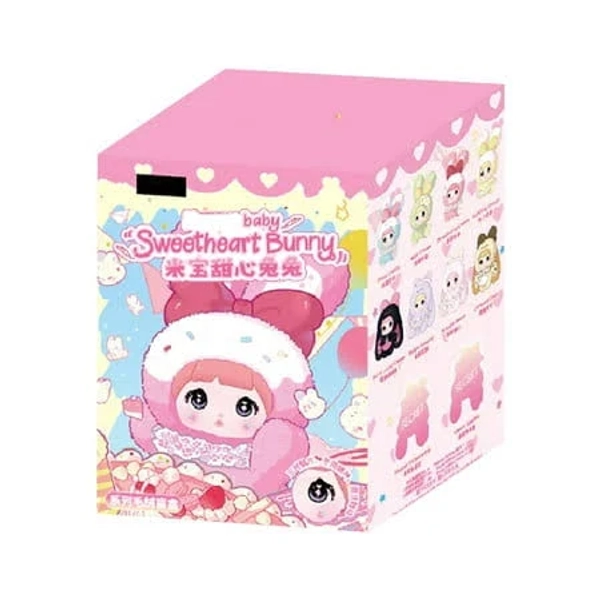 Nommi Sweetheart Bunny Loveliness Never Ends Series Kawaii Plushie Toys Figure Doll, 9 Regular Plush Figures + 1 Hidden Edition Blind Box Random Dery,