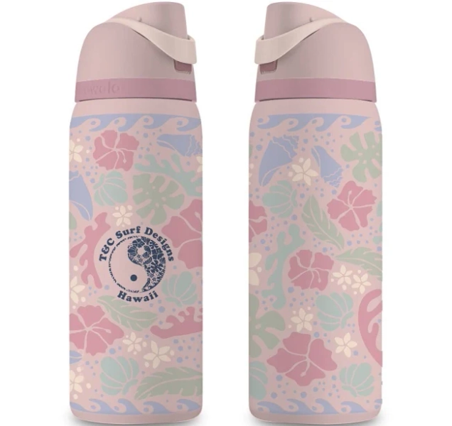 T&C Surf 32 oz Ocean Is Life Owala Rose Quartz