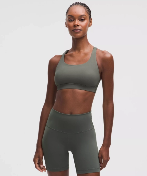 lululemon Energy Bra *Medium Support, B–D Cups - Palm Deco - 6