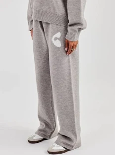 cernucci Fluffy Intarsia Wide Leg Jogger