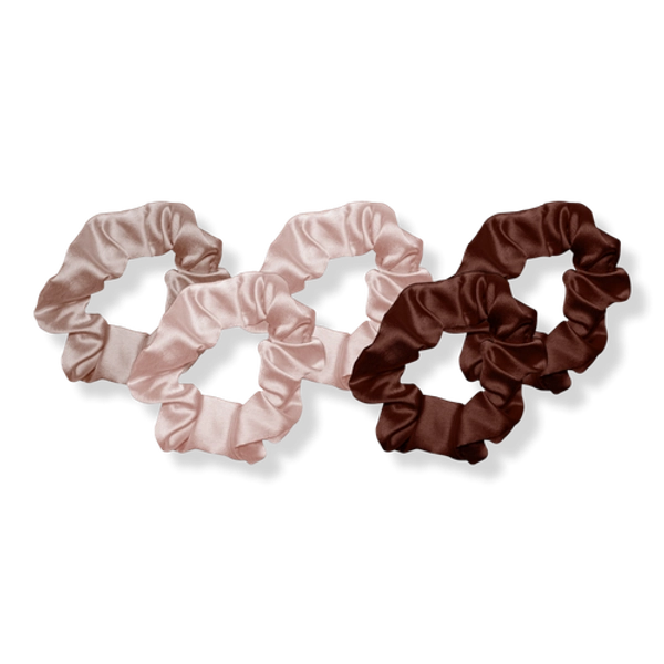 Satin Hair Scrunchies - Cameo