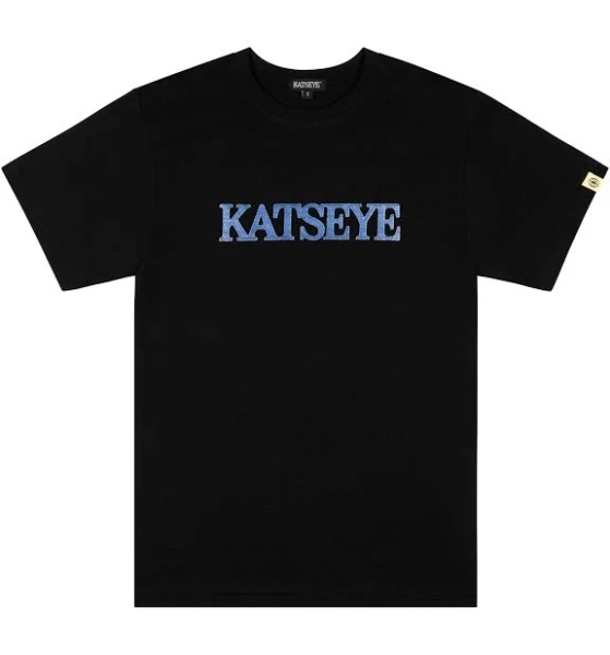 KATSEYE Denim Logo Black T-Shirt S