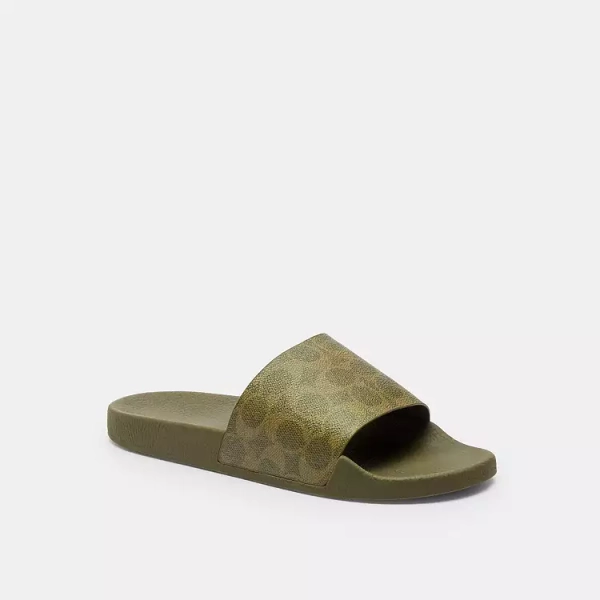 Coach Olive Udele Sport Slide In Signature Canvas