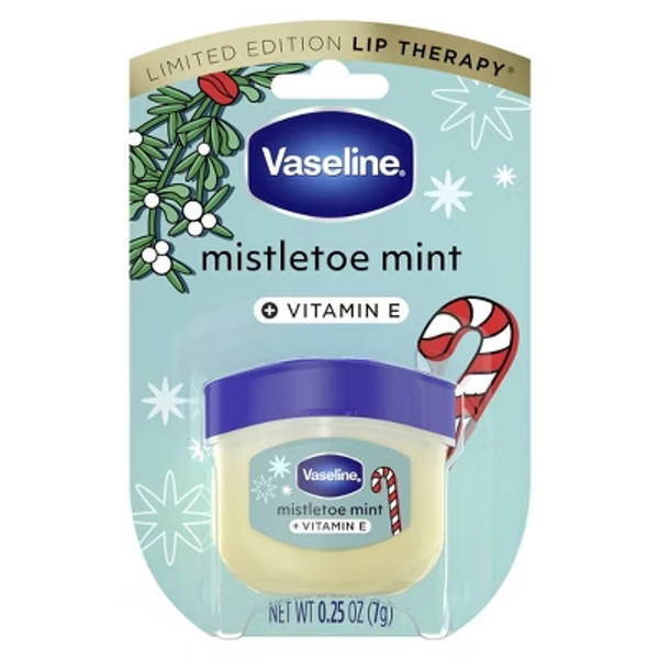 Vaseline Holiday Limited Edition Lip Balm - Mistletoe Mint - Travel Size - 0.25oz