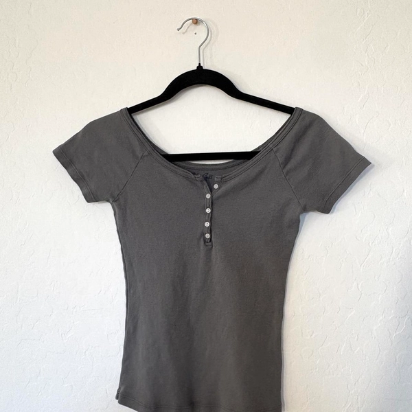 dark grey brandy melville/john galt off the shoulder...